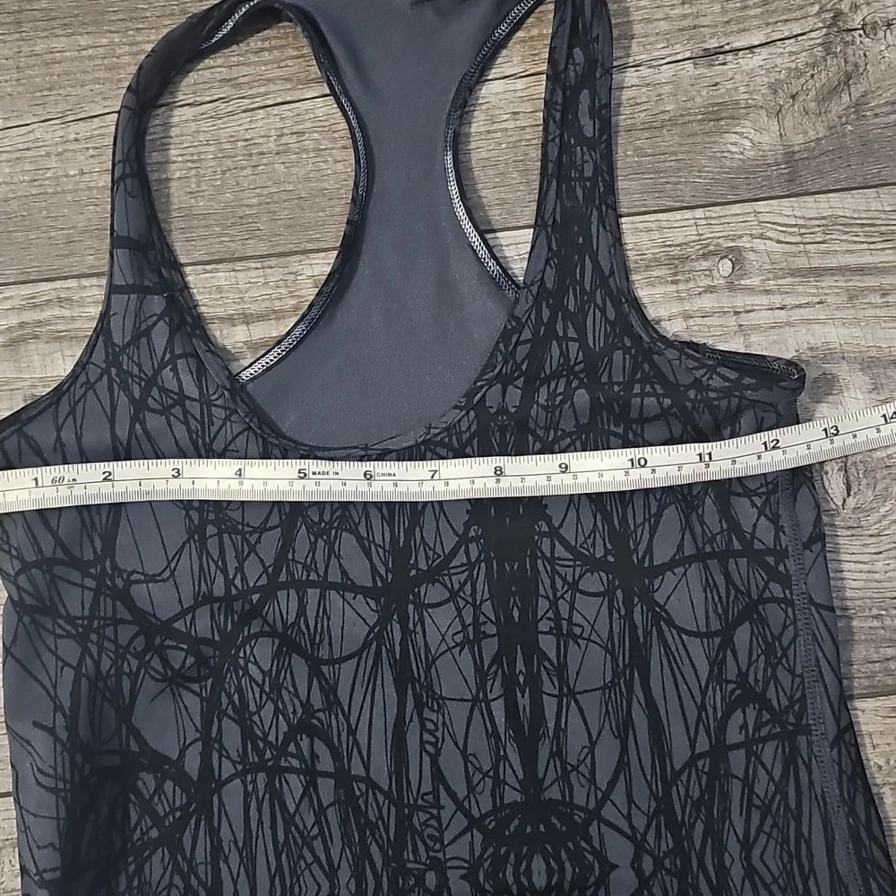 Lululemon Athletica Black Patterned Women's Tank Top